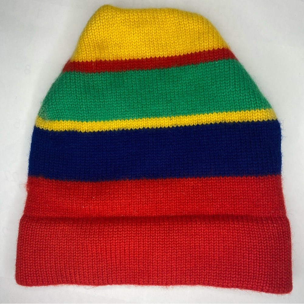 Meister Vintage Stripe Beanie Hat OS Wool Ski